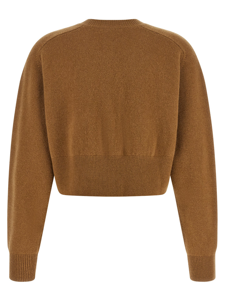 Elisabetta Franchi Brown Wool Cardigan