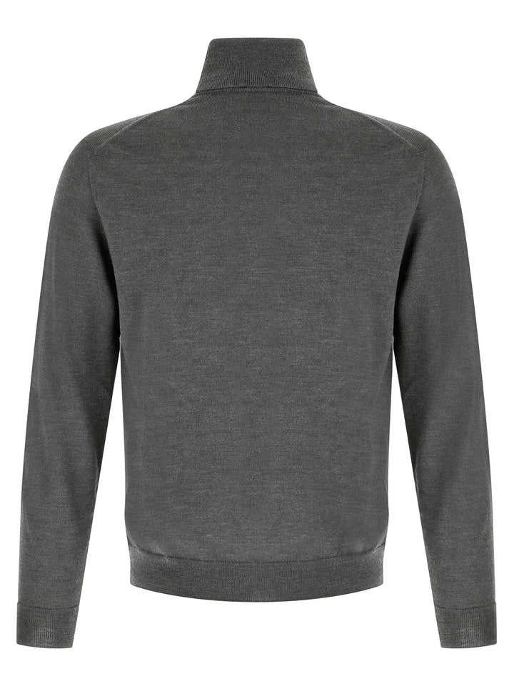 ZANONE Gray Virgin Wool Cardigan