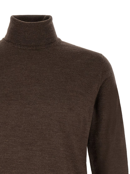 ZANONE Brown Virgin Wool Cardigan