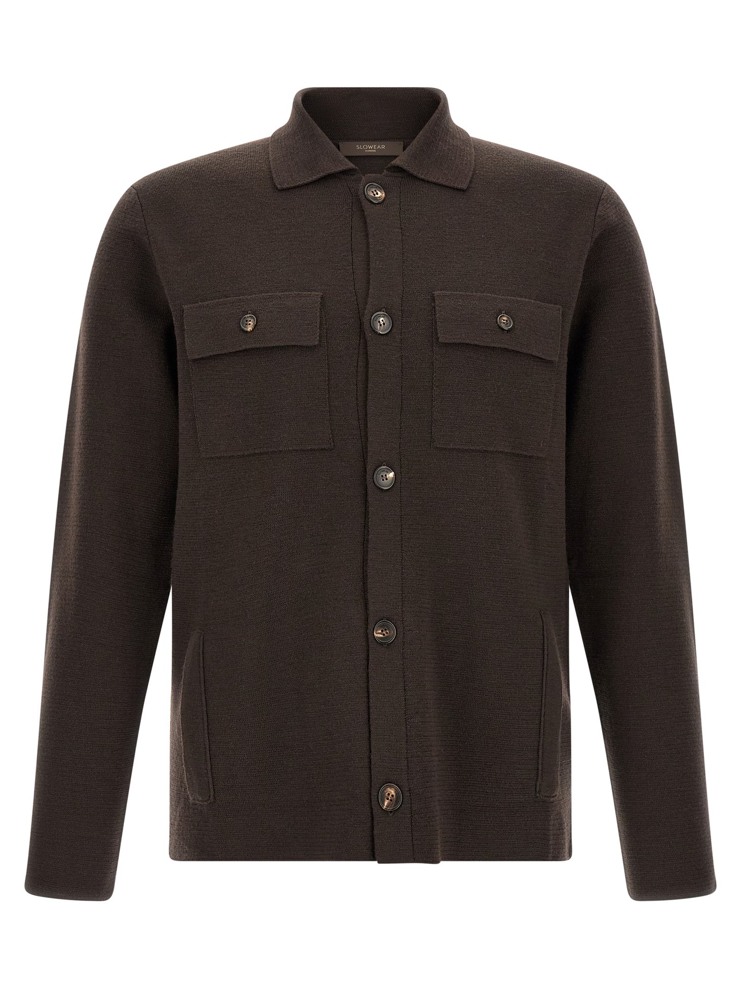 ZANONE Brown Virgin Wool Cardigan