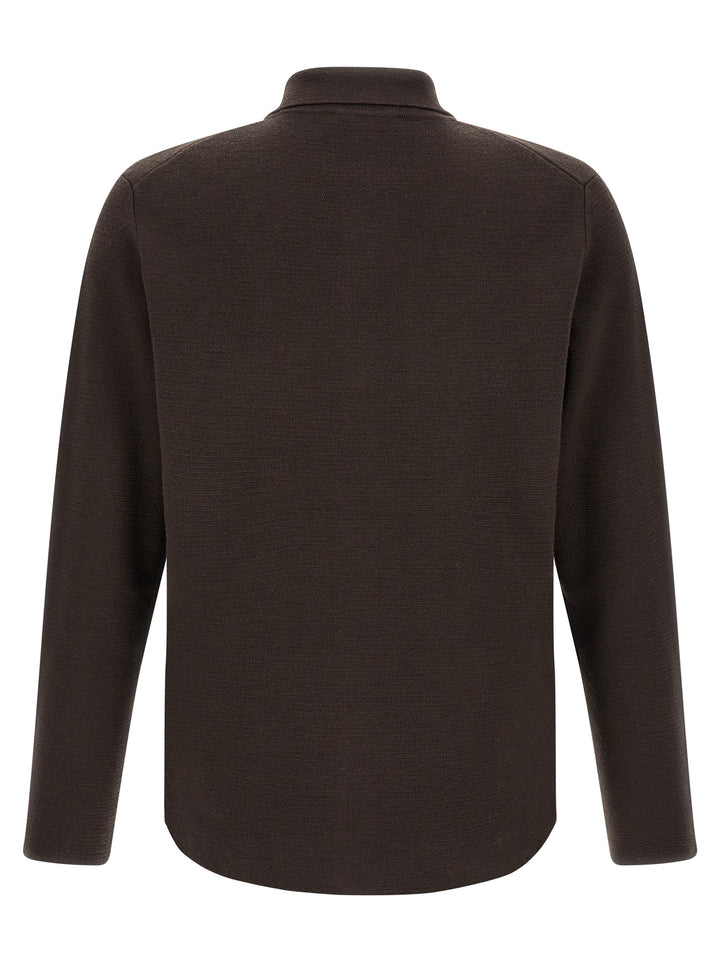 ZANONE Brown Virgin Wool Cardigan