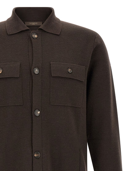 ZANONE Brown Virgin Wool Cardigan