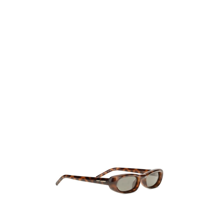 Saint Laurent Brown Acetate Sunglasses