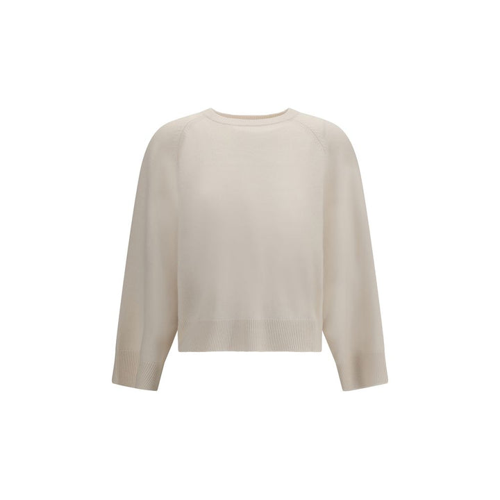 Brunello Cucinelli White Cashmere Sweater