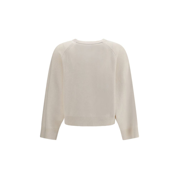 Brunello Cucinelli White Cashmere Sweater
