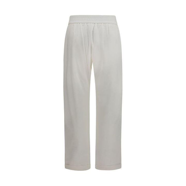 Brunello Cucinelli White Cotton Athletic Pants
