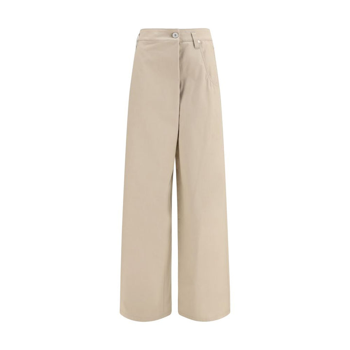 Brunello Cucinelli Beige Cotton Casual Pants