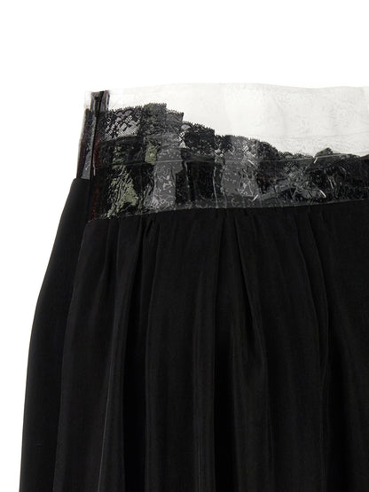 Maison Margiela Black Copper Mini Skirt