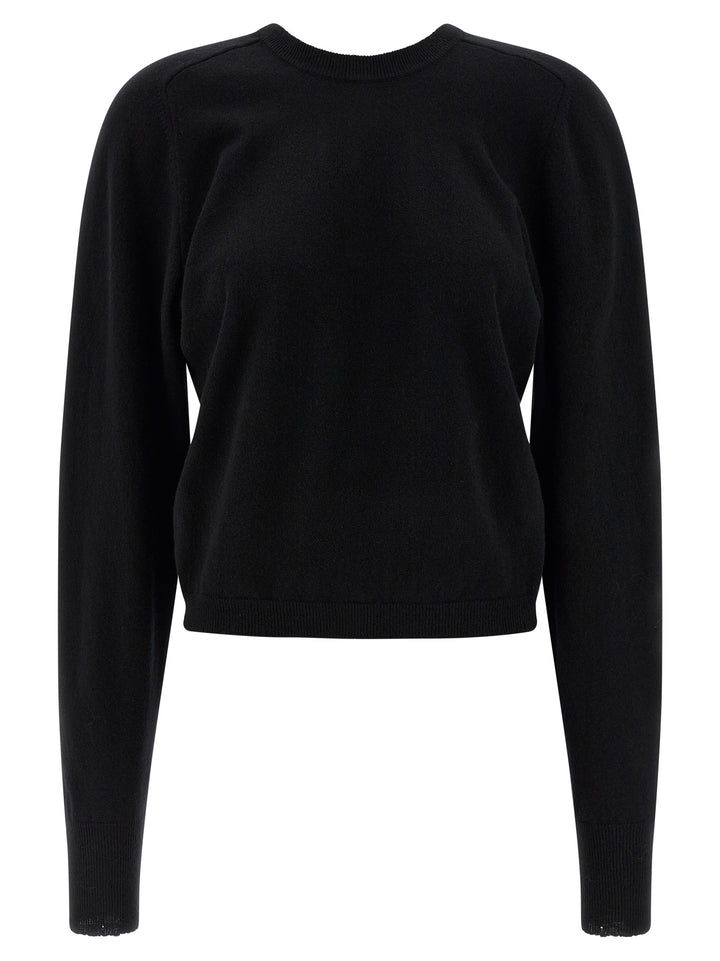 Maison Margiela Black Virgin Wool Cardigan