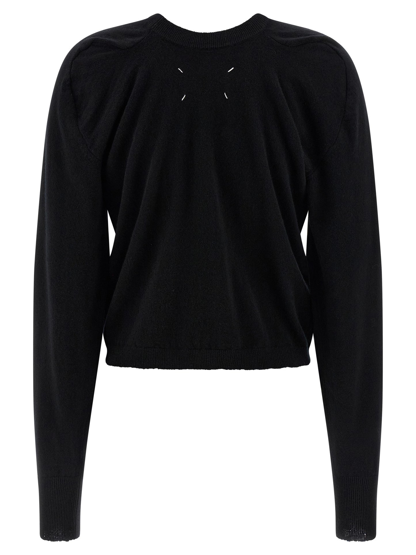 Maison Margiela Black Virgin Wool Cardigan