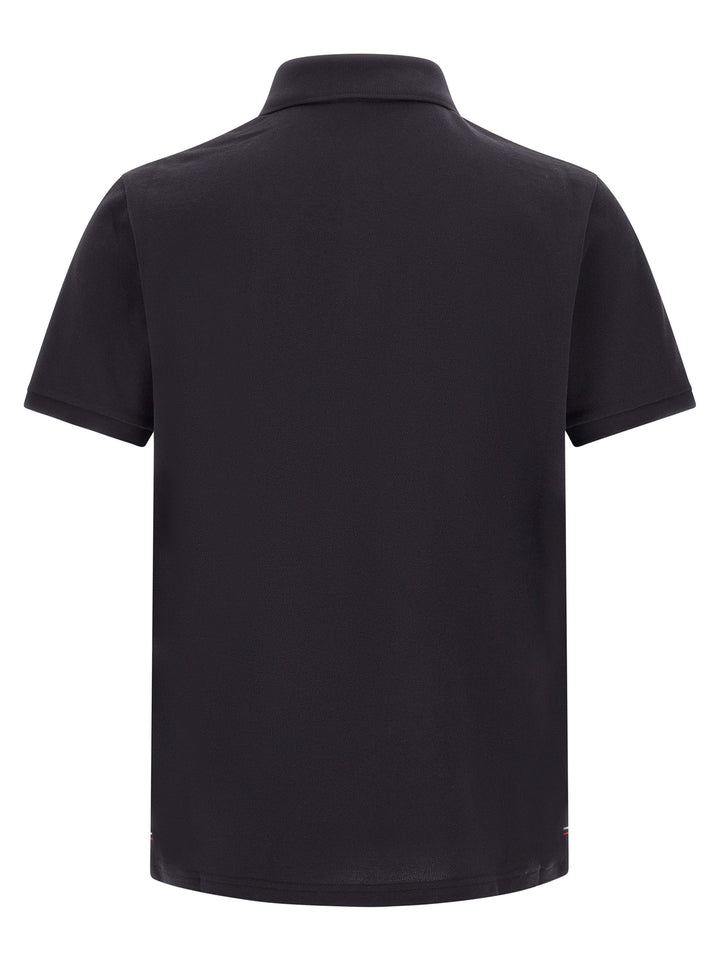 Moncler Blue Cotton Polo Shirt