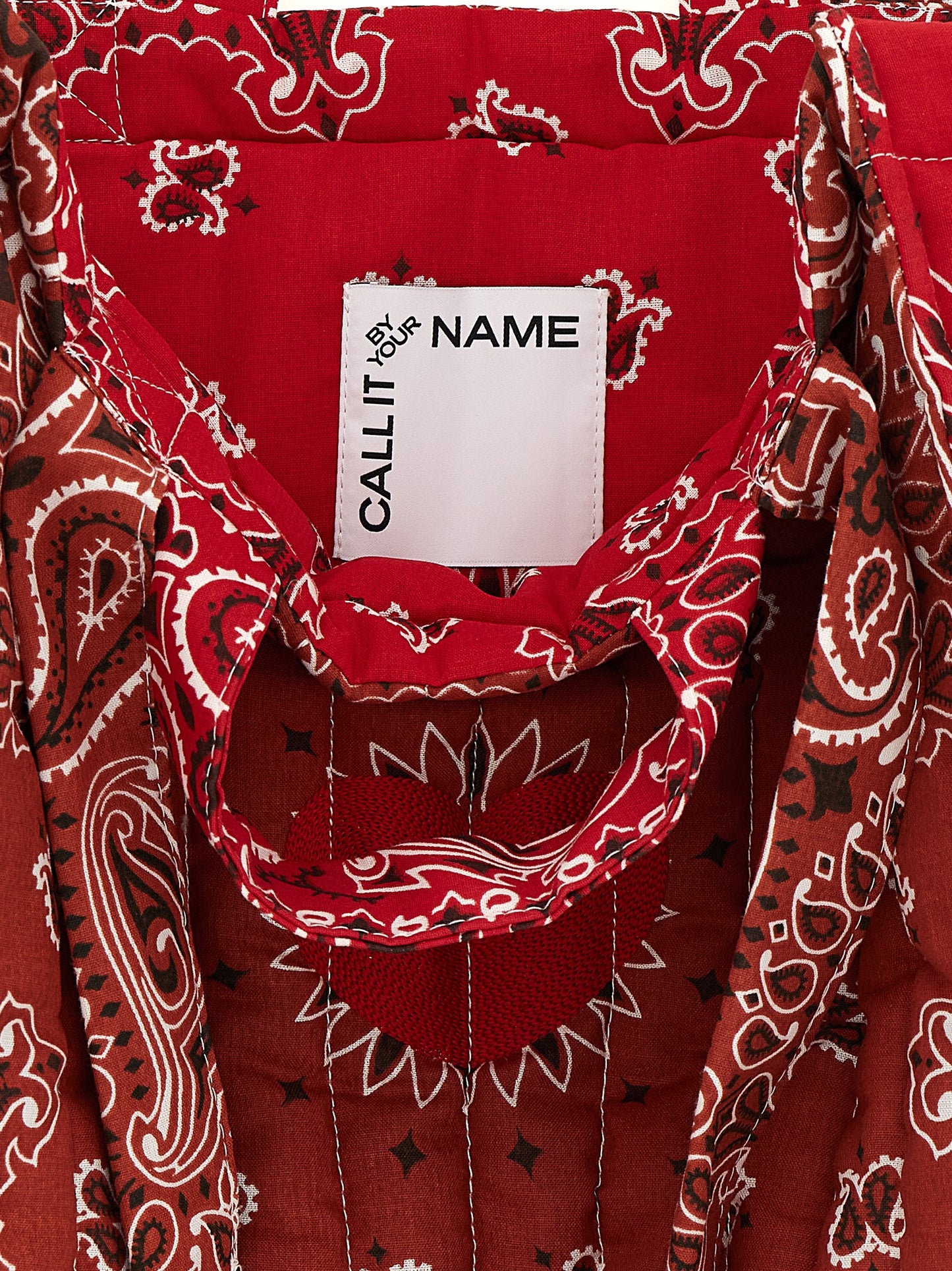 CALL IT BY YOUR NAME Red Cotton Tote Bag