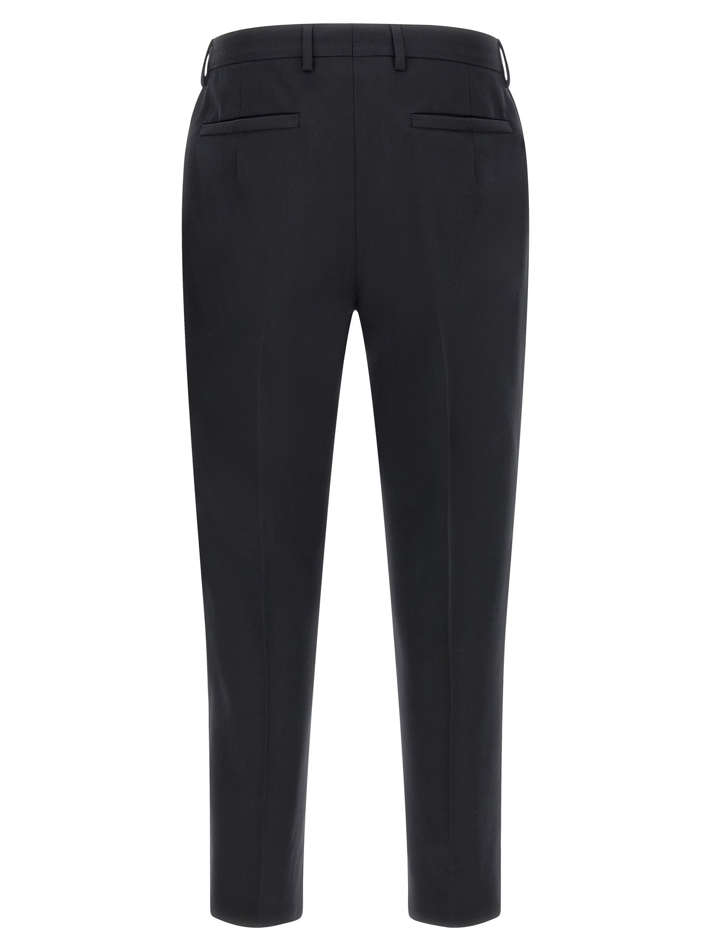 ZEGNA Blue Cotton Dress Pants