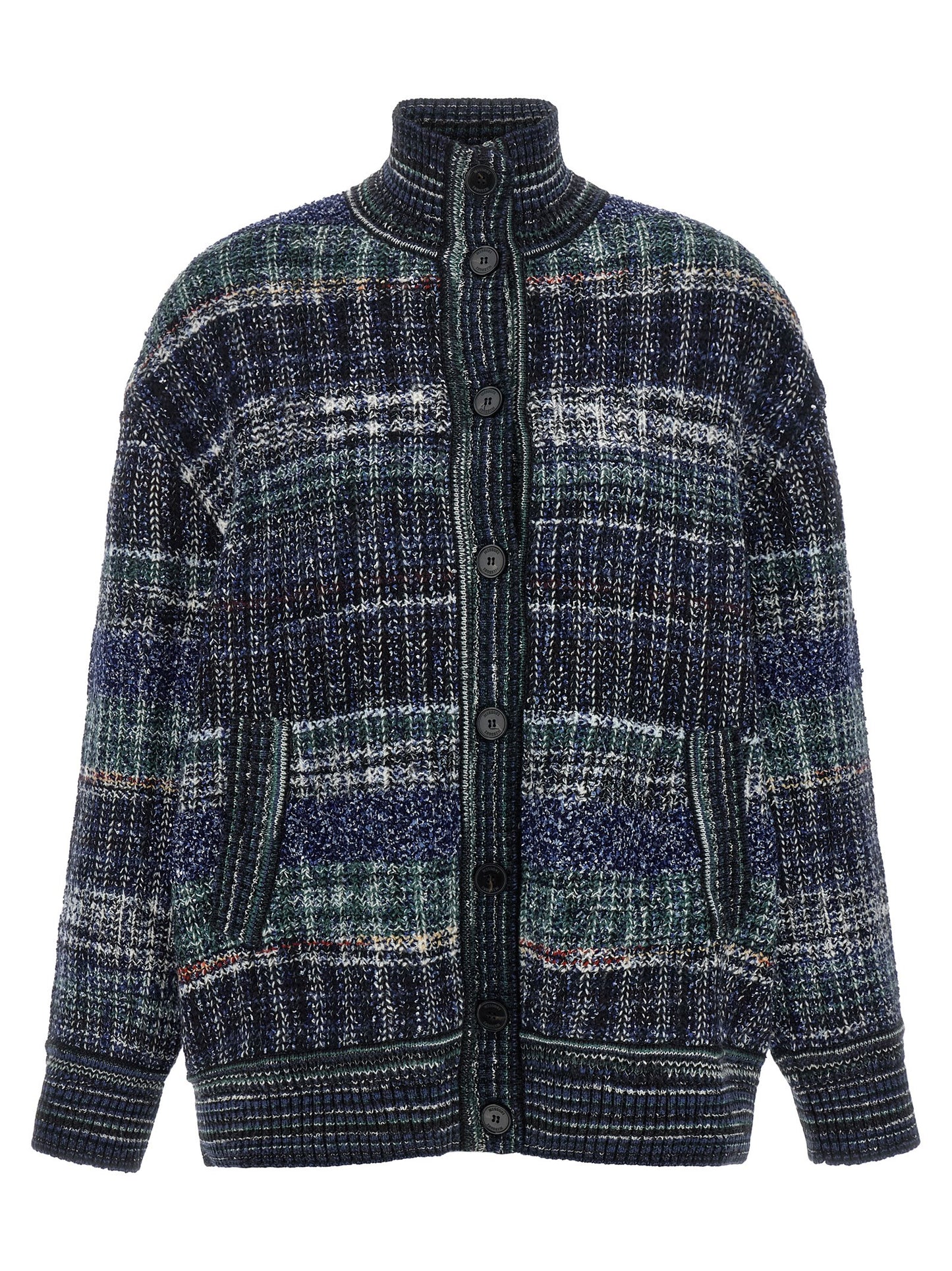 Missoni Blue Wool Cardigan