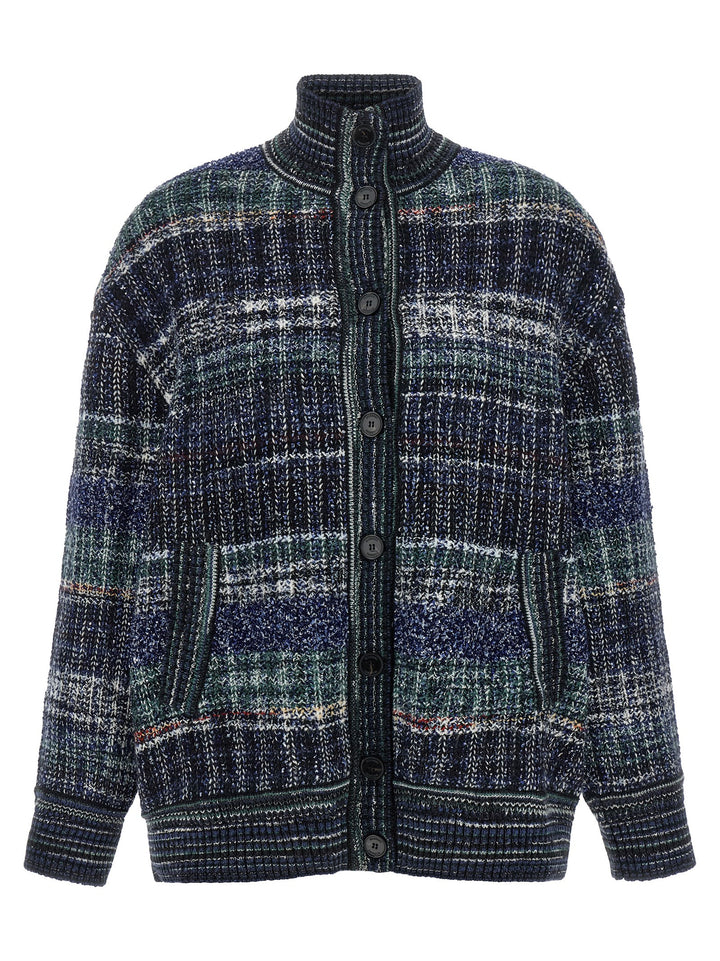 Missoni Blue Wool Cardigan