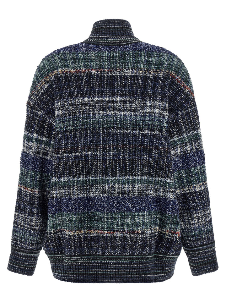 Missoni Blue Wool Cardigan