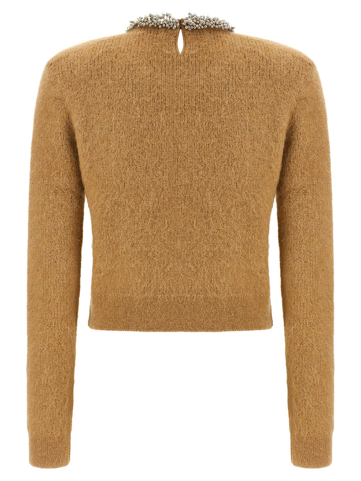 Self-Portrait Brown Polyester Cardigan