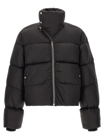 Rick Owens Black Nylon Full-Length Jacket