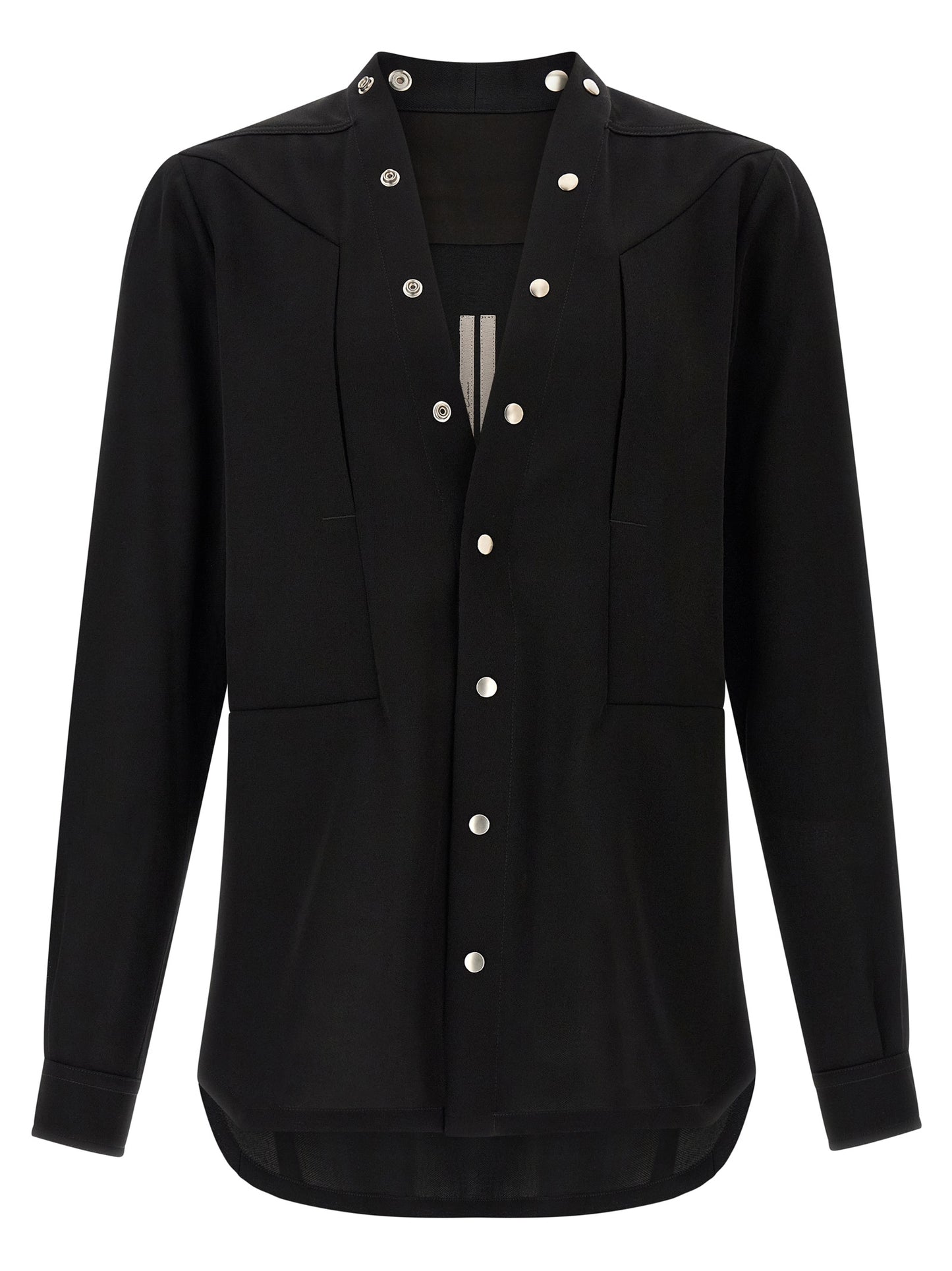 Rick Owens Black Cotton Blouse