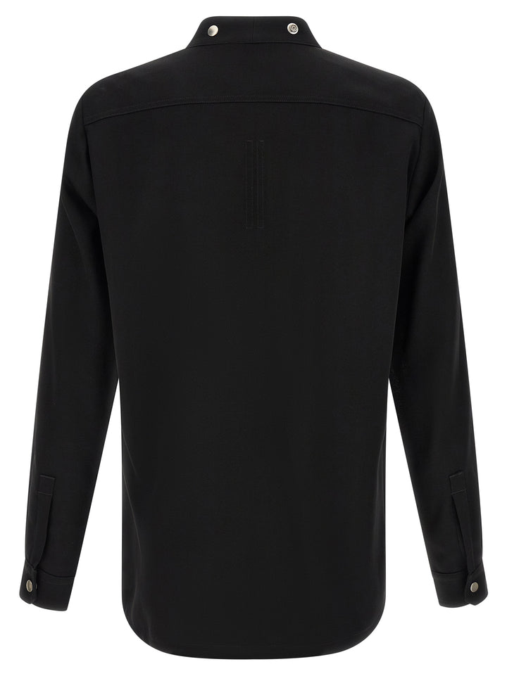 Rick Owens Black Cotton Blouse