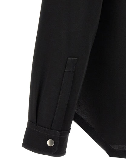 Rick Owens Black Cotton Blouse