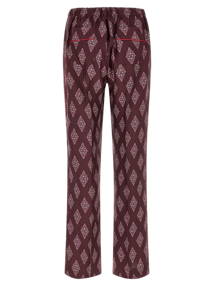 F.R.S. - FOR RESTLESS SLEEPERS Multicolor Silk Casual Pants