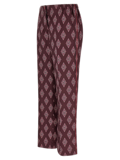 F.R.S. - FOR RESTLESS SLEEPERS Multicolor Silk Casual Pants