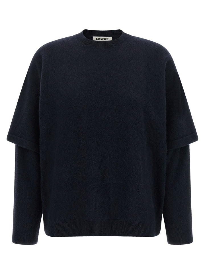 Darkpark Blue Merino Wool Cardigan