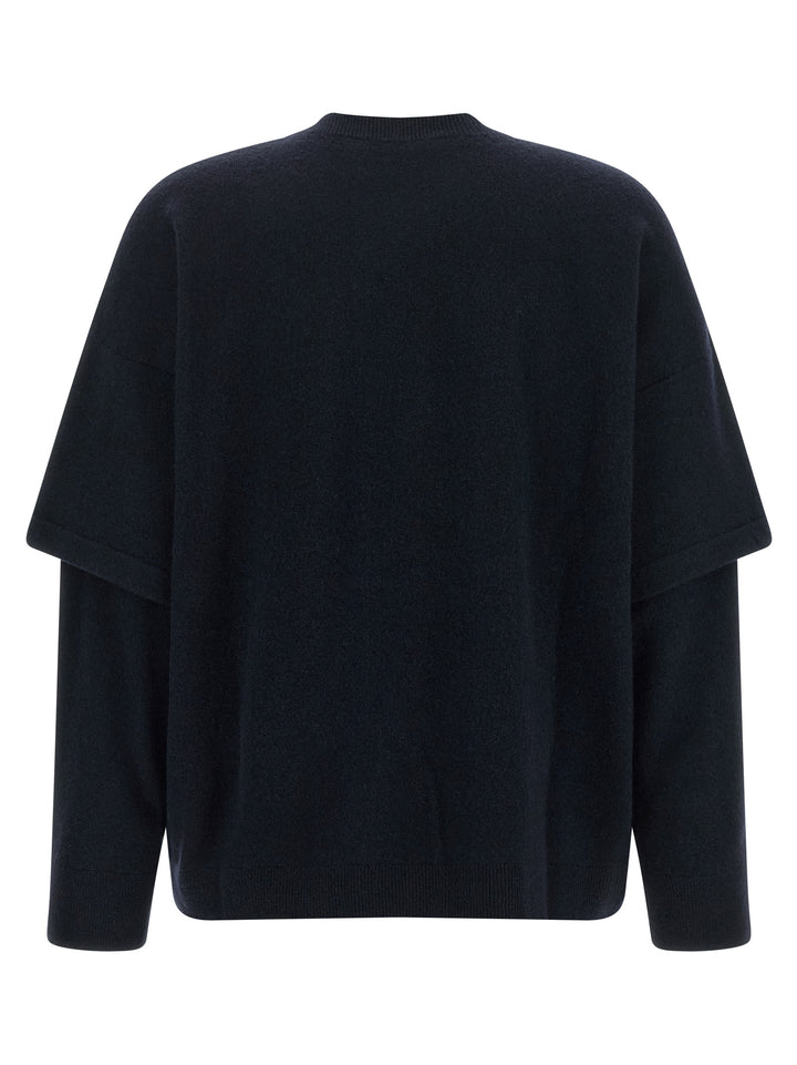 Darkpark Blue Merino Wool Cardigan