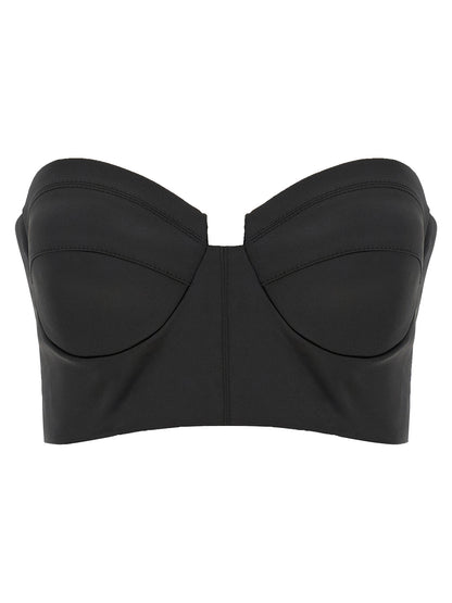 Elisabetta Franchi Black Polyester Tank Tops