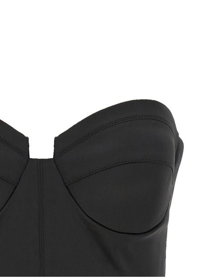 Elisabetta Franchi Black Polyester Tank Tops