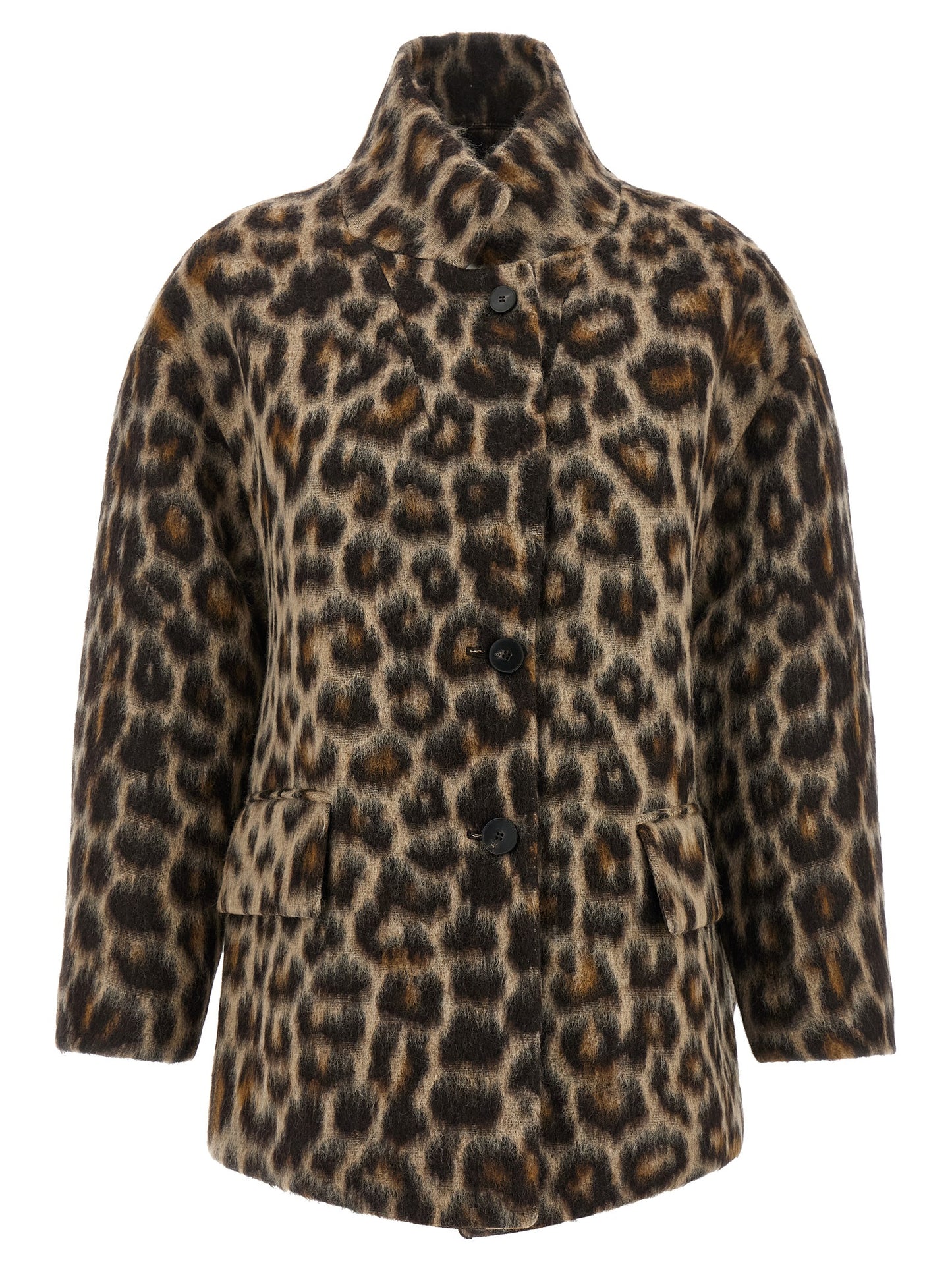 Alberto Biani Beige Wool Coat