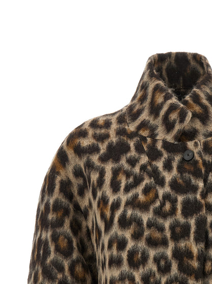 Alberto Biani Beige Wool Coat