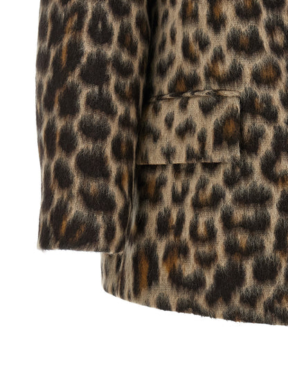 Alberto Biani Beige Wool Coat