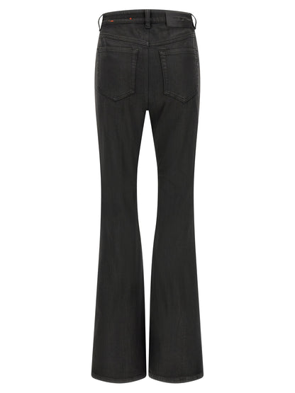 Diesel Black Cotton Slim Fit Jeans