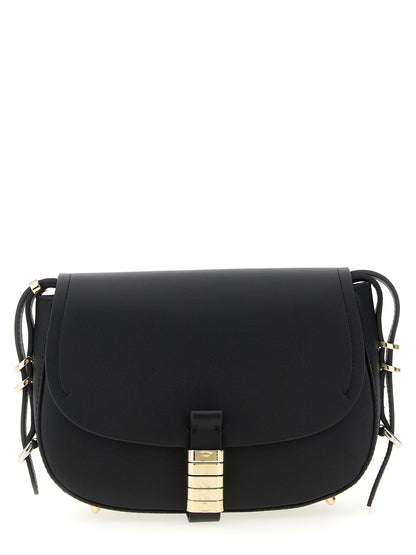 PINKO Black Calfskin Crossbody Bag