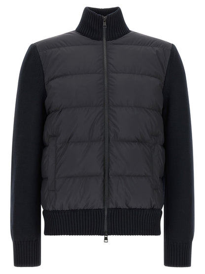 Moncler Blue Polyester Cardigan