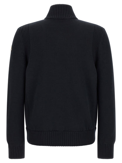 Moncler Blue Polyester Cardigan