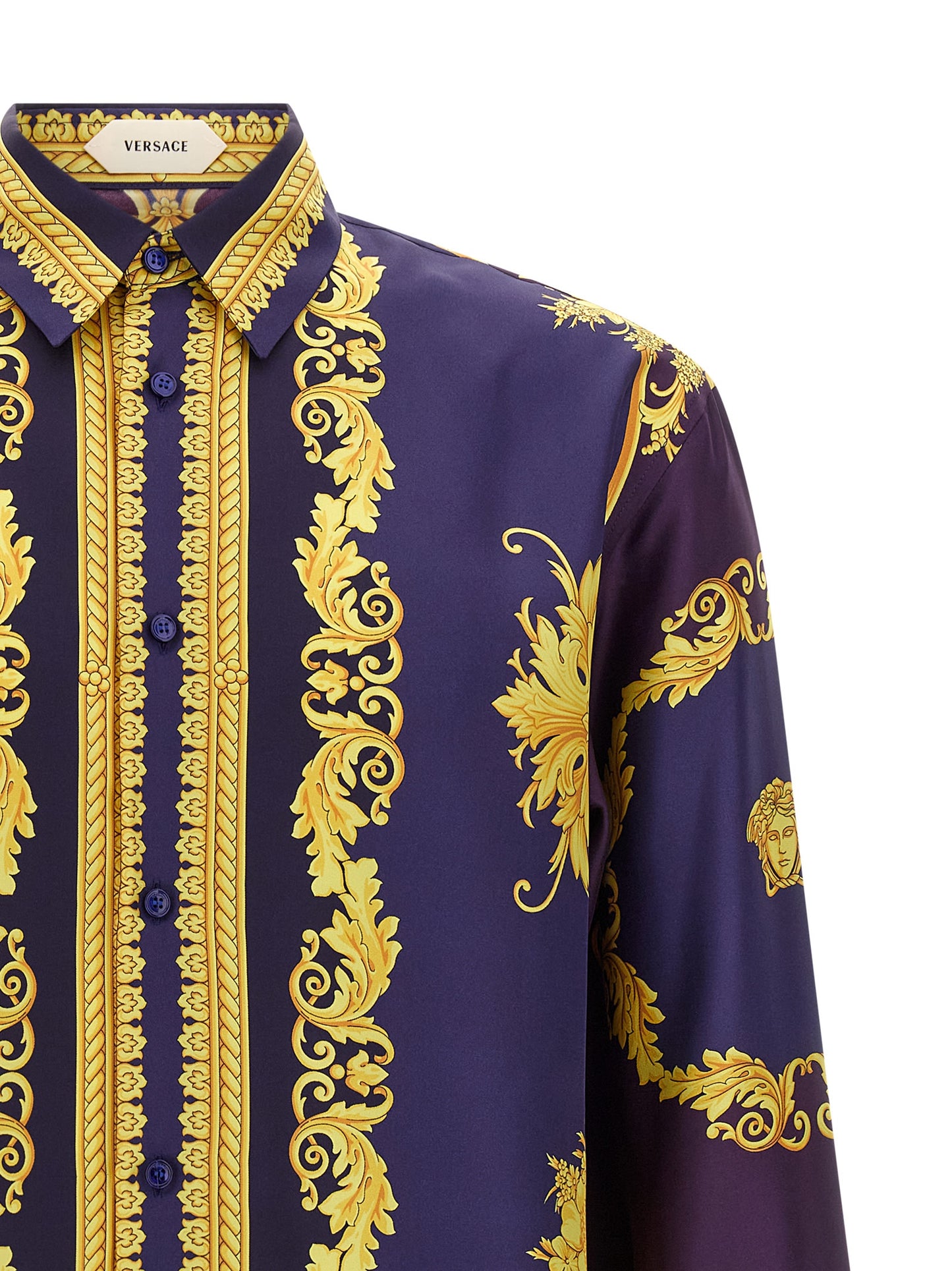 Versace Multicolor Silk Blouse