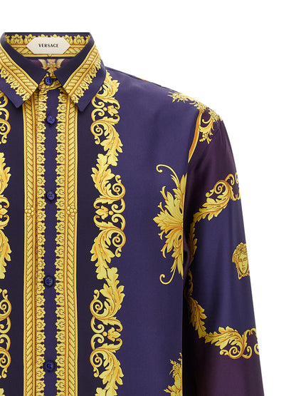 Versace Multicolor Silk Blouse