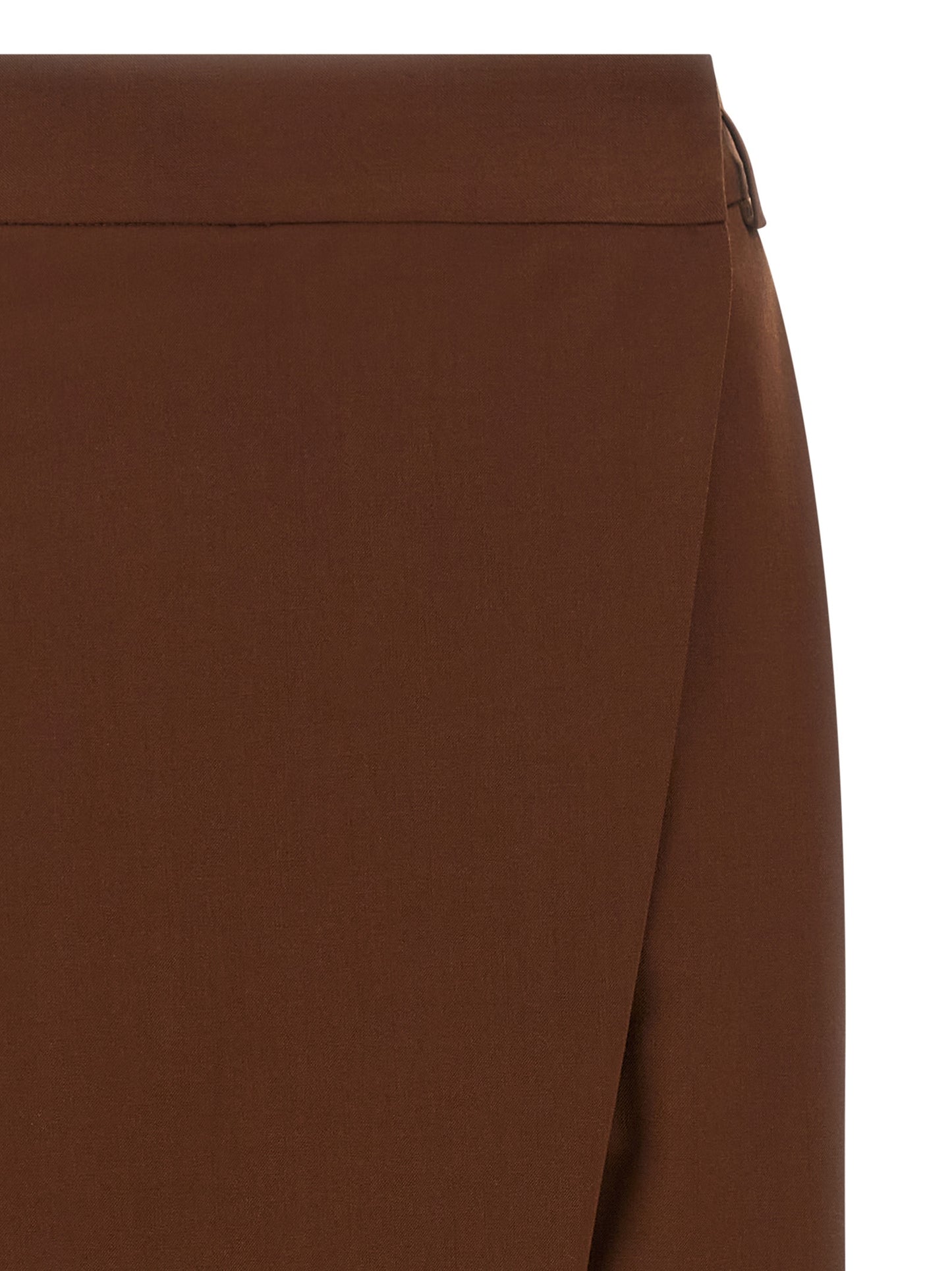 Alberto Biani Brown Wool Cropped Pants