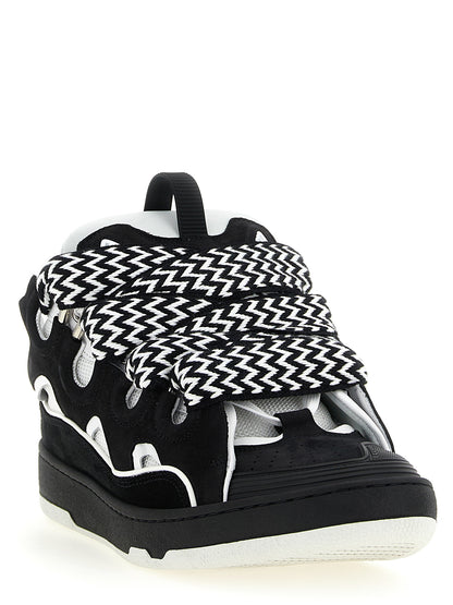 Lanvin Bicolor Calfskin Chunky Sneakers