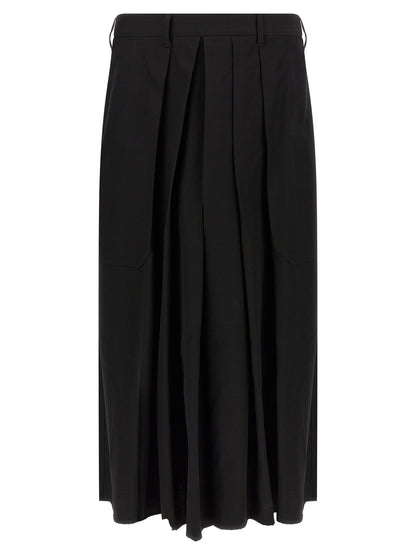 Yohji Yamamoto Black Wool Casual Pants