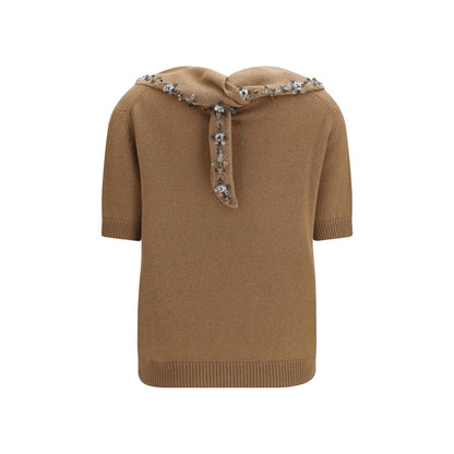 Prada Brown Cashmere Sweatshirt