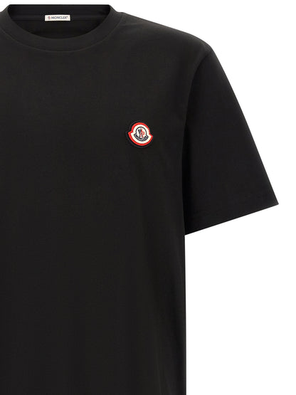 Moncler Black Cotton T-Shirt