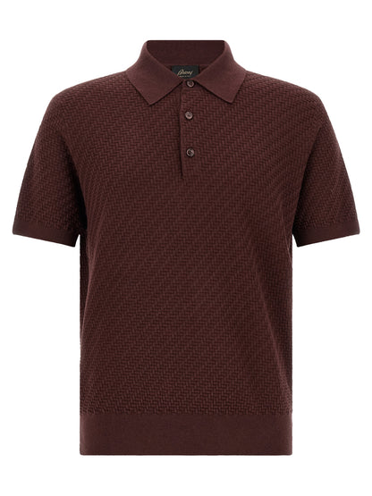 Brioni Purple Cotton Polo Shirt