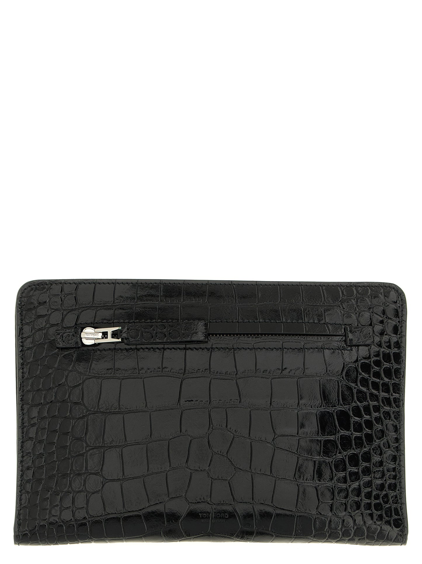 Tom Ford Black Calfskin Clutch Bag