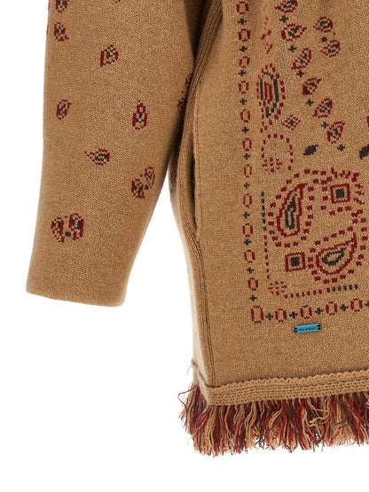 Alanui Beige Cashmere Cardigan
