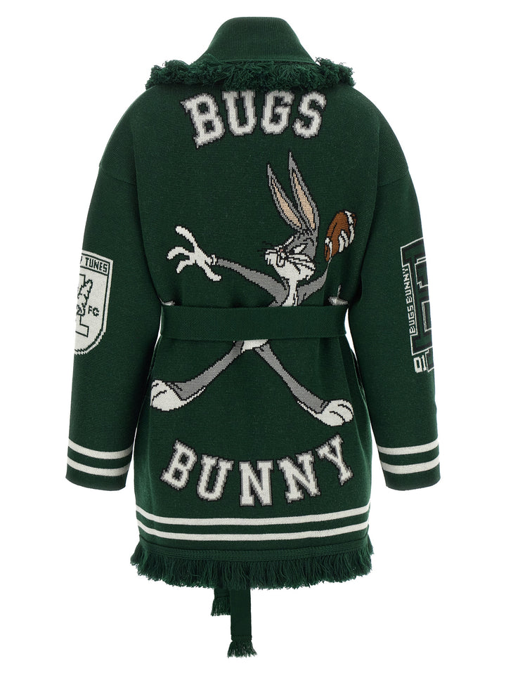 Alanui Bicolor Virgin Wool Cardigan