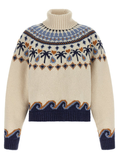 Alanui Multicolor Virgin Wool Cardigan